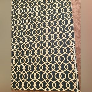 4 Panels Blue & White Trellis Drapes 2 are 53” x 84.5”,  2 are 26” w x 81.5”